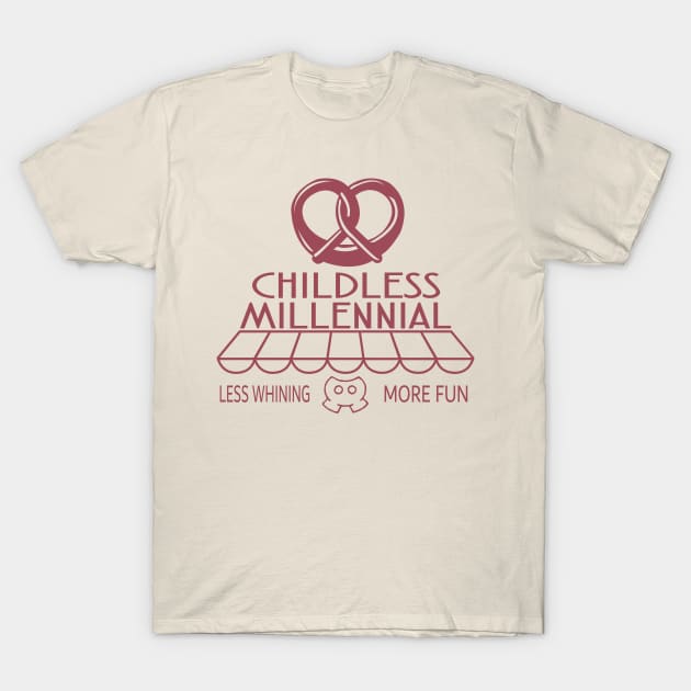 Childless Millennial T-Shirt by B3pOh